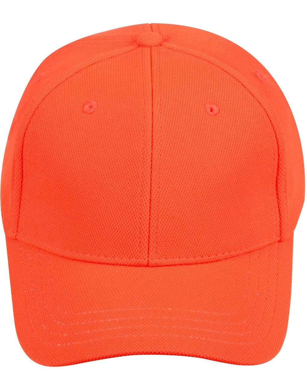 Pique Mesh Cap CH77 Active Wear Australian Industrial Wear Fluoro Orange One size 